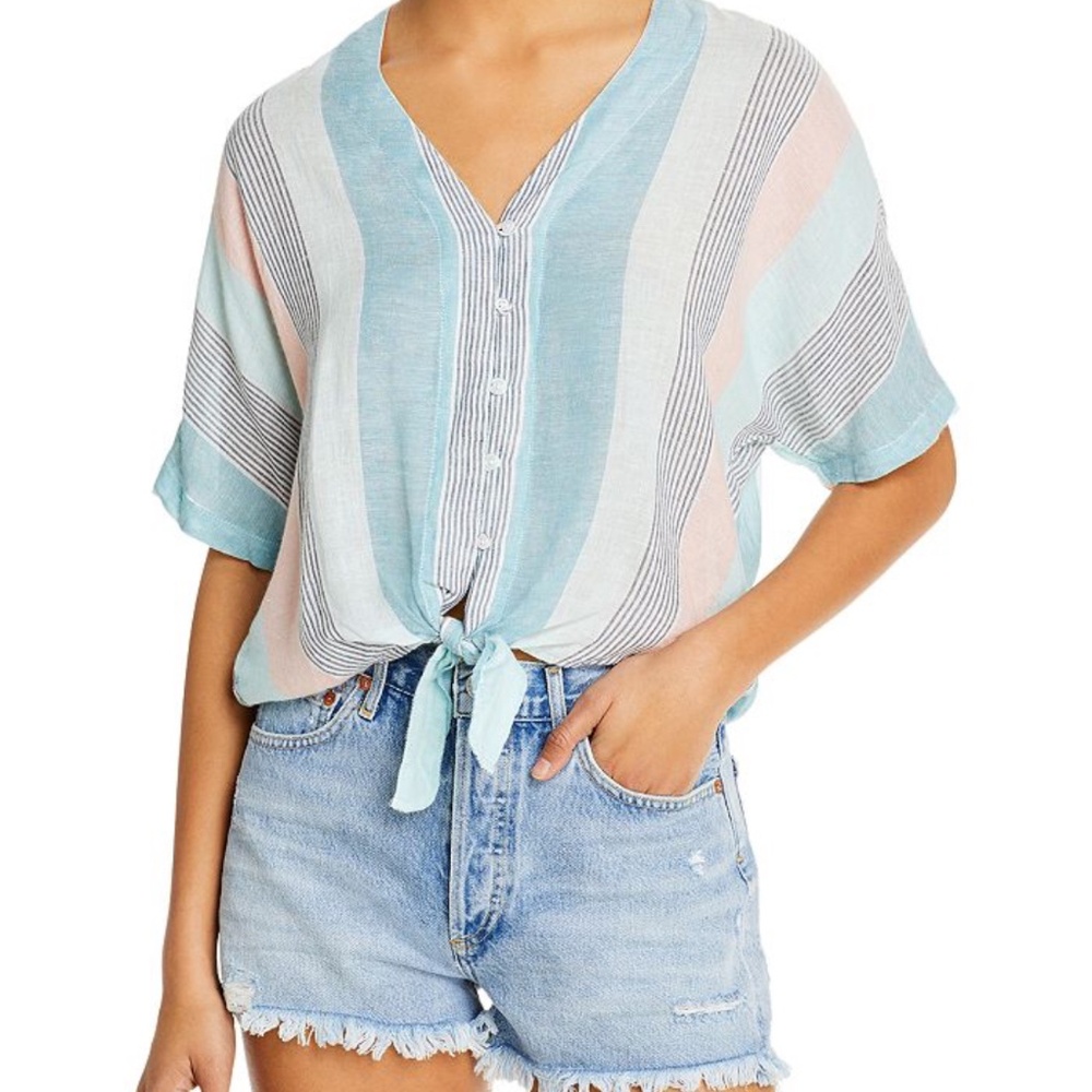 Rails Thea Tie Front Blouse - image 1